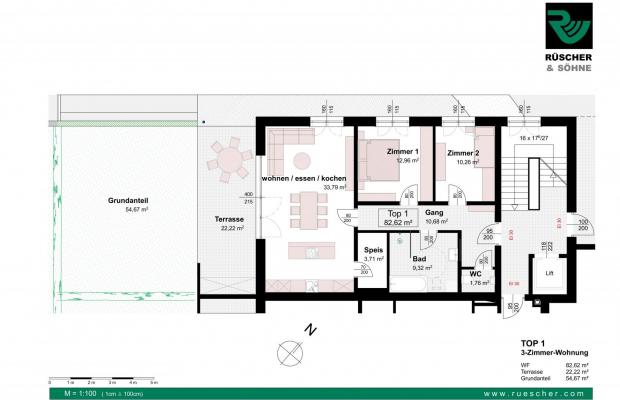 Top 1 - 3-Zimmerwohnung