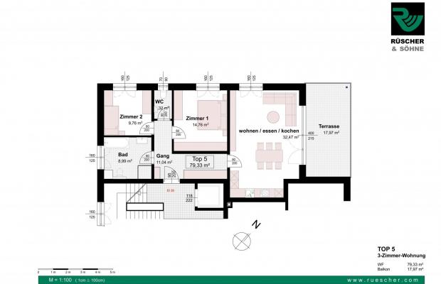Top 5 - 3-Zimmerwohnung