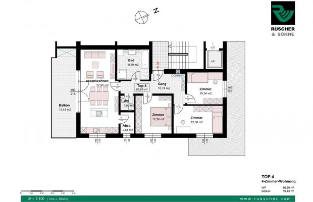 Top 4 - 4-Zimmer-Wohnung