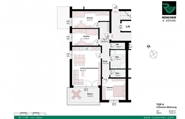 Top 4 - 4-Zimmerwohnung