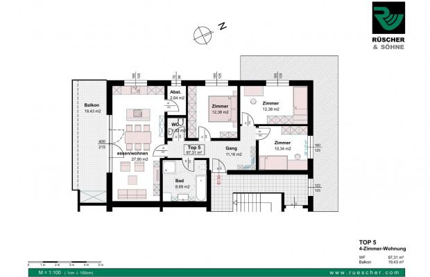Top 5 - 4-Zimmer-Wohnung